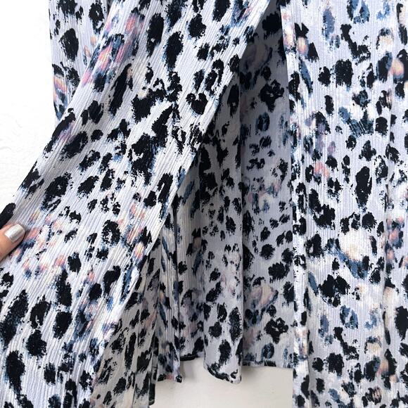 SOFT SURROUNDINGS Marcelo Gauze Smocked Maxi Dress in Cheetah Multi Size 1X - Picture 5 of 9